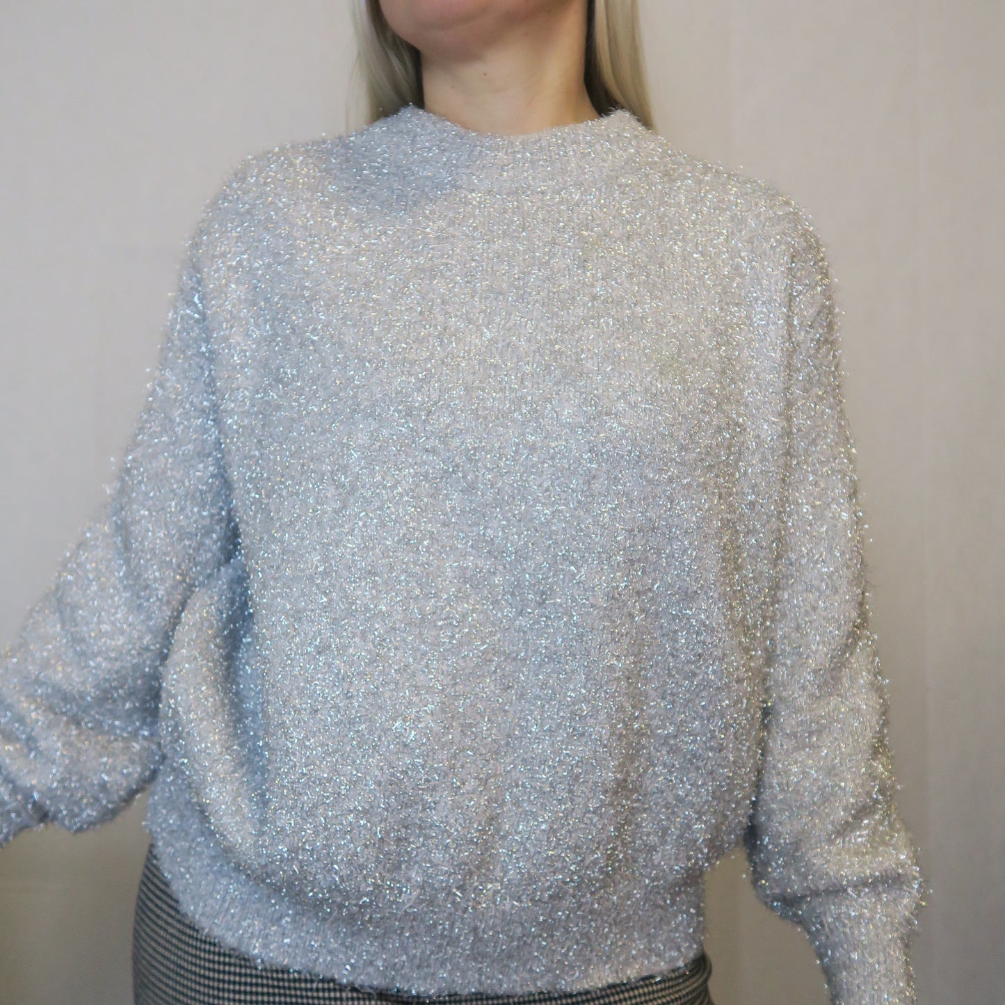 Silverglittrig Tröja (S-M)