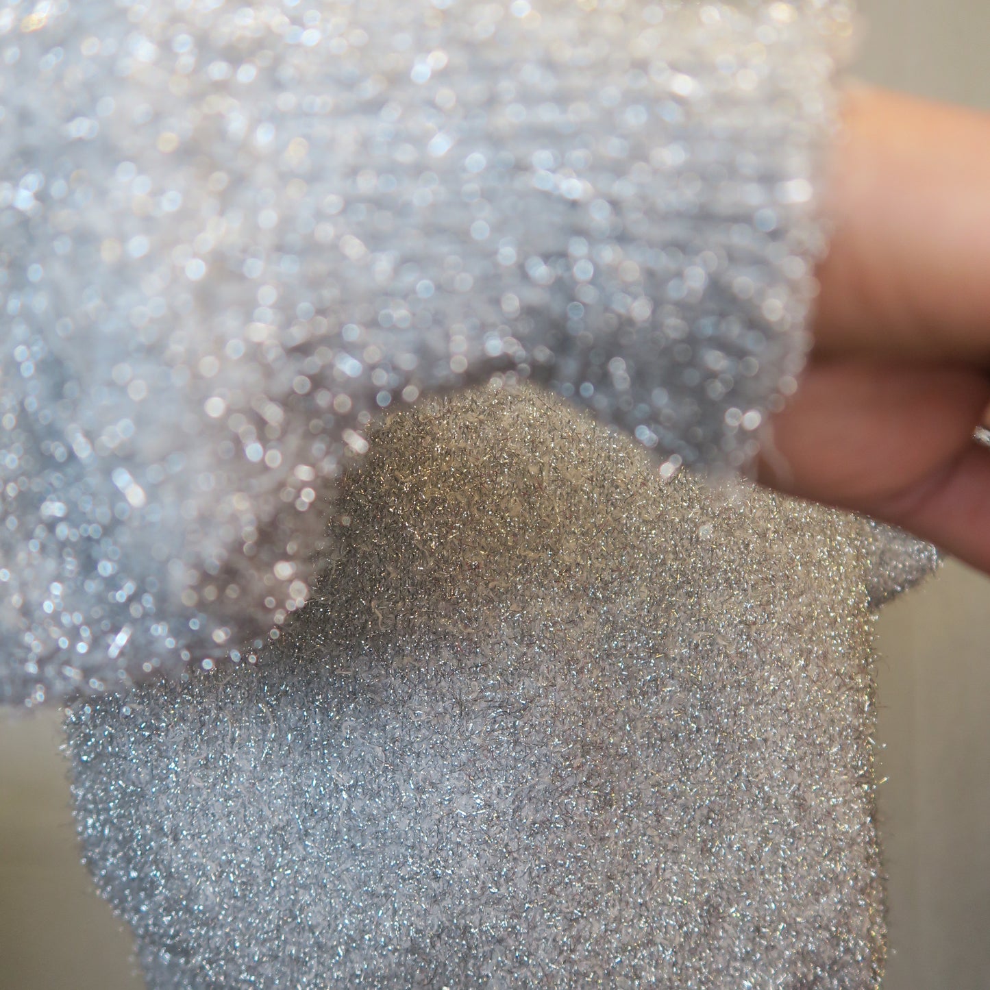 Silverglittrig Tröja (S-M)