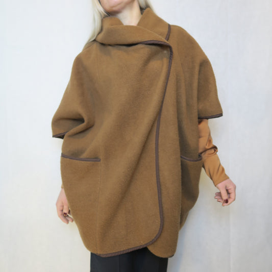 Brun ullmix cape H&M (ONESIZE)