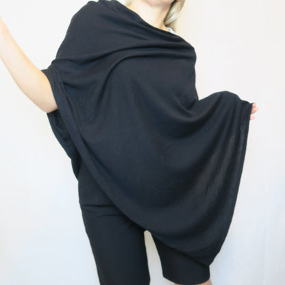 Svart poncho kappahl (ONESIZE)