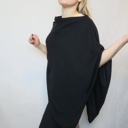 Svart poncho kappahl (ONESIZE)