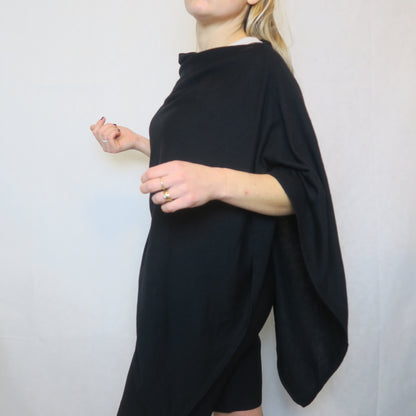 Svart poncho kappahl (ONESIZE)