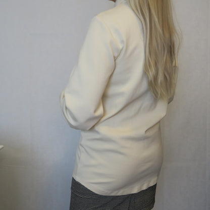 Mjuk overshirt i Creme (XS-S)