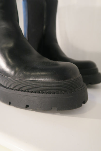 Chunky chelsea boot högt skaft, storlek 39