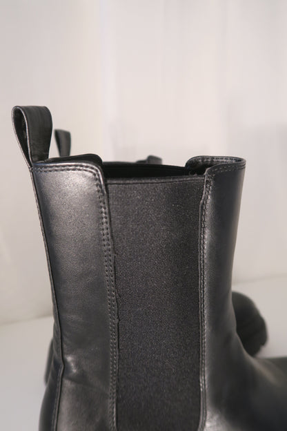 Chunky chelsea boot högt skaft, storlek 39