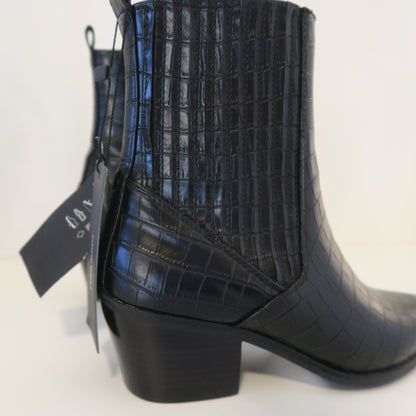 Vero Moda spetsiga kroko-boots 38