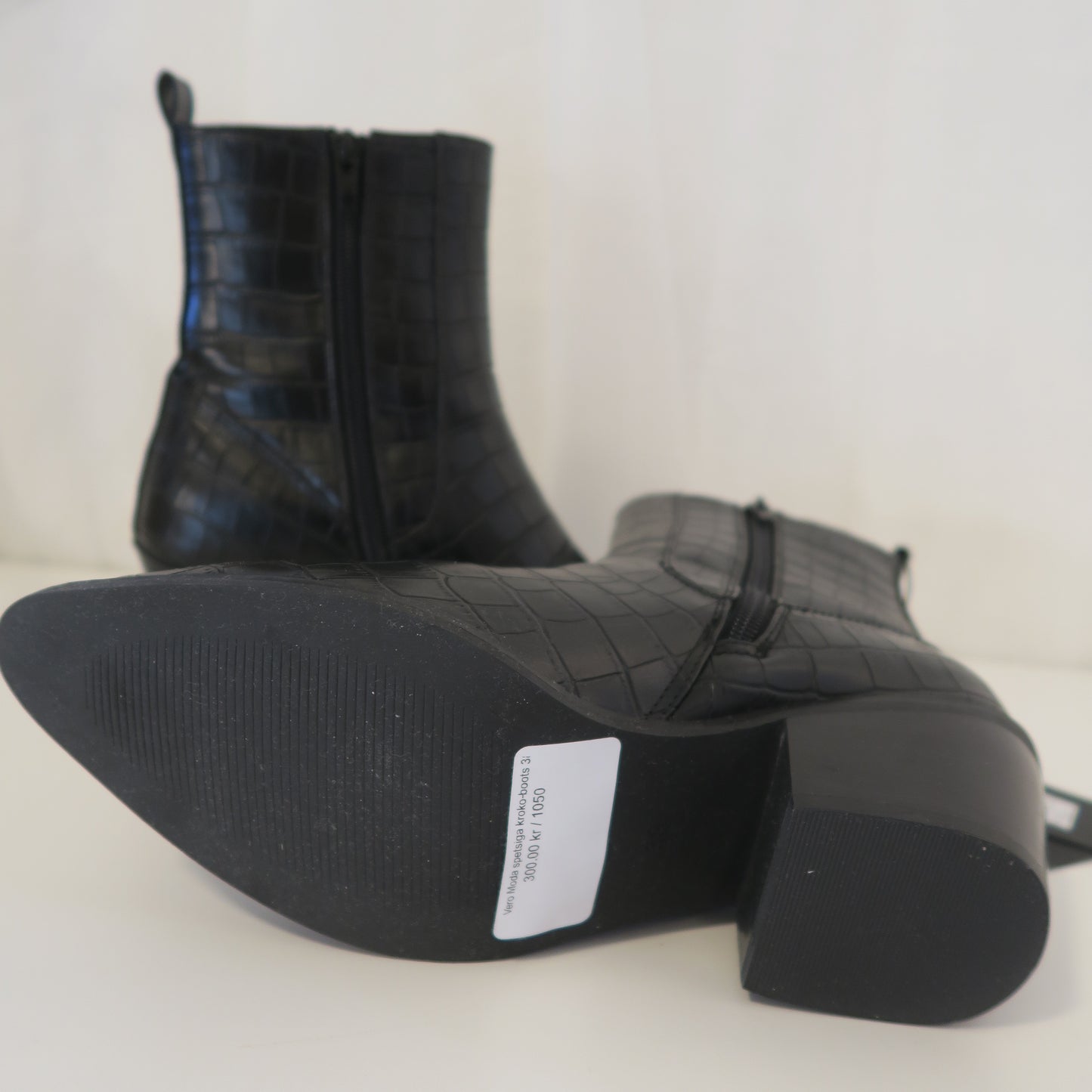 Vero Moda spetsiga kroko-boots 38