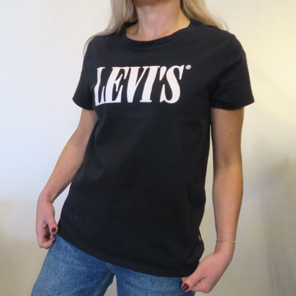 LEVIS svart T-shirt m tryck (L)