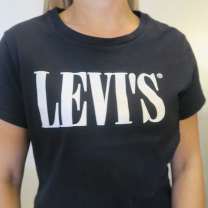 LEVIS svart T-shirt m tryck (L)