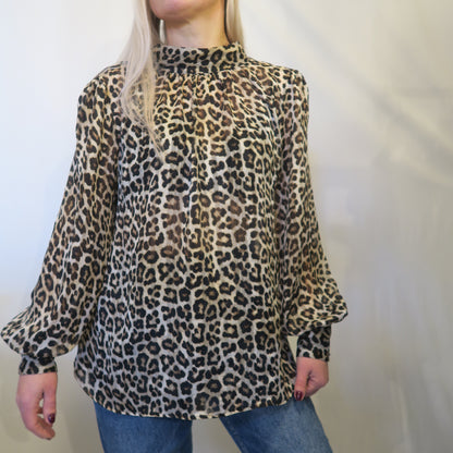 Skir Leoprint blus (L)