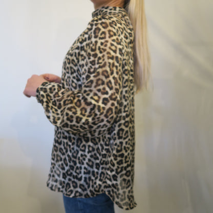 Skir Leoprint blus (L)